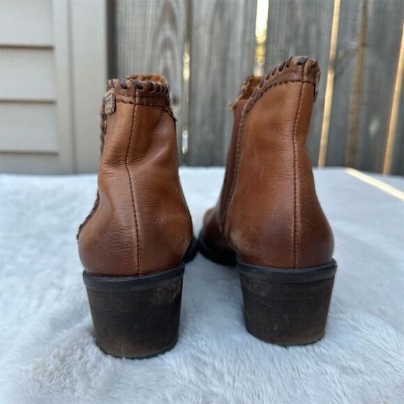 Pikolinos Women's Brown Leather Ankle Boots Chic Everyday Style Size 37 US 6-6.5 - Picture 2 of 12